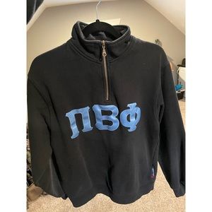 Pi Beta Phi sorority quarter zip pull over